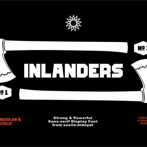 INLANDERS - HEAVY BLOCK FONT cover image.