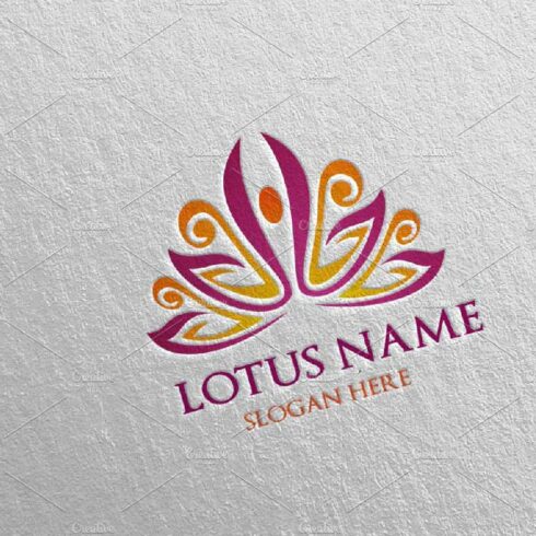 Yoga and Spa Lotus Flower logo 14 cover image.