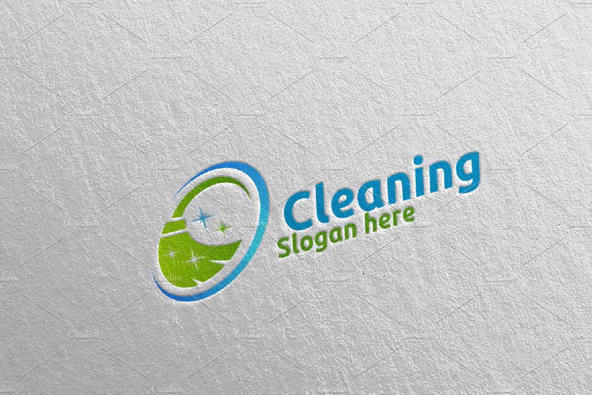 Cleaning Service Eco Friendly Logo 3 preview image.