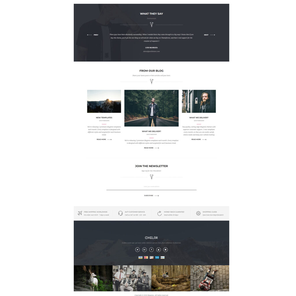 Oxelar - Multipurpose Responsive Magento Theme - Masterbundles