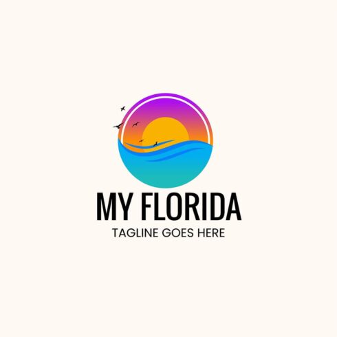 Editable My Florida Logo Design For Travel/Beach/Holiday/Vacations cover image.