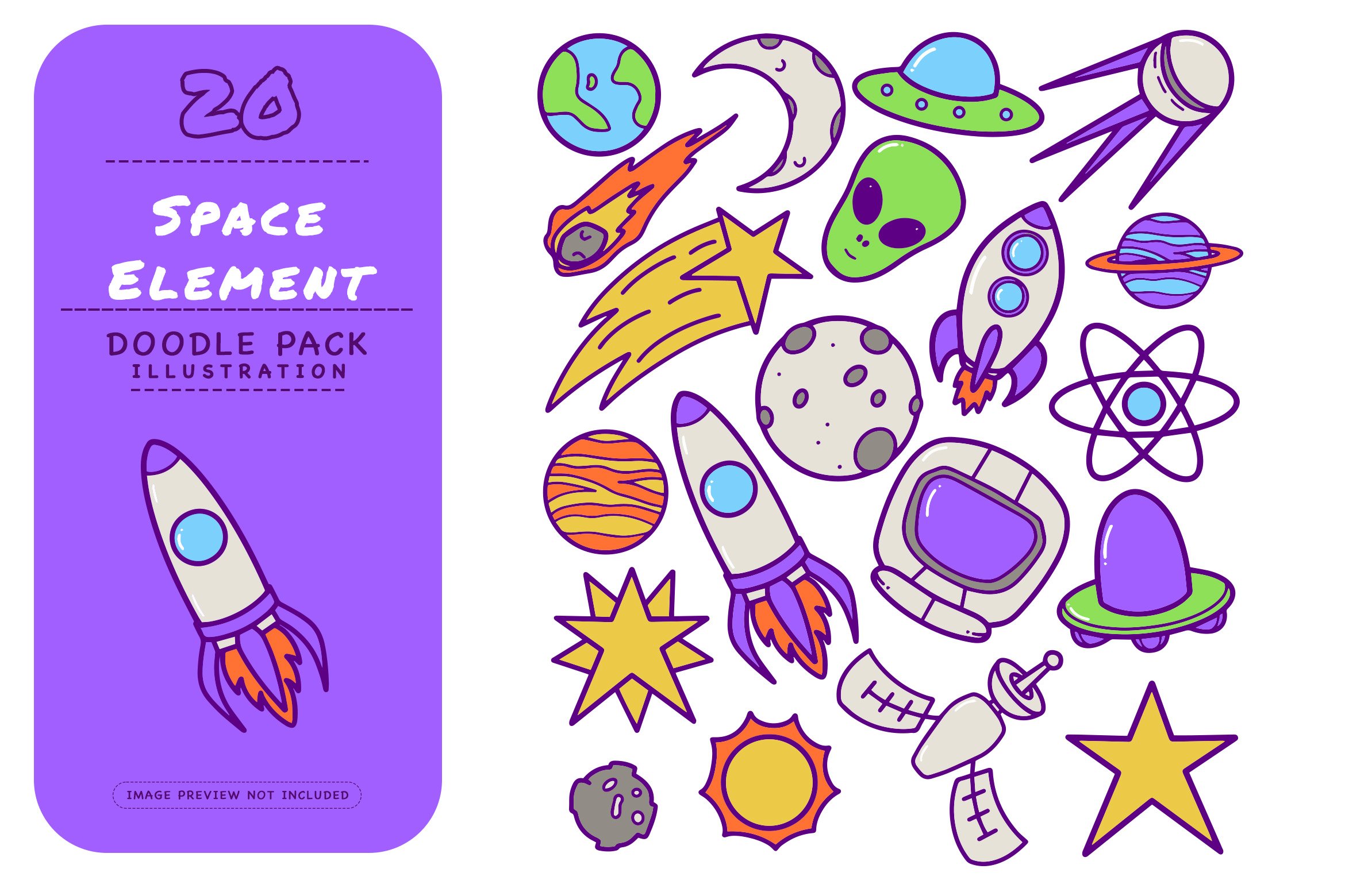 Space Element - Doodle Pack cover image.
