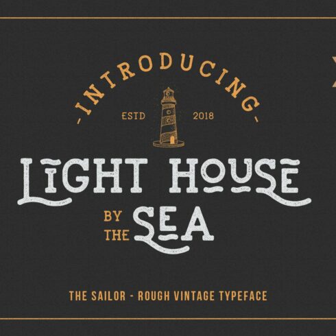 LightHouse - Sailor Rough Typeface cover image.