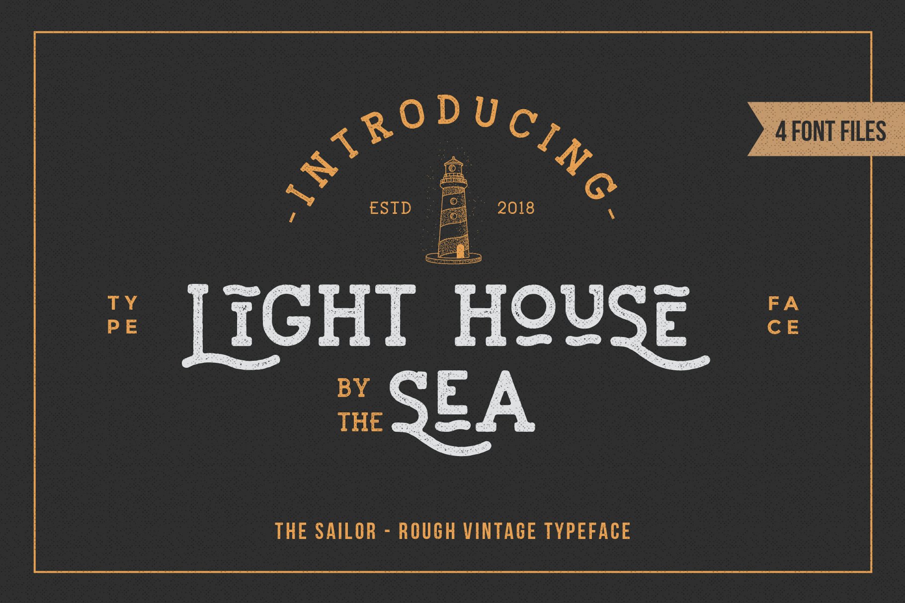 LightHouse - Sailor Rough Typeface cover image.