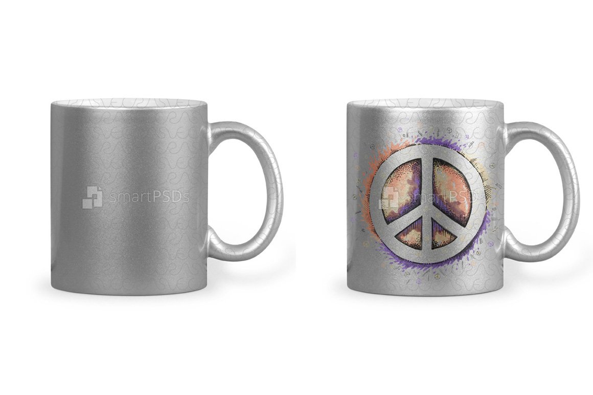 Silver Coffee Mug Sublimation cover image.