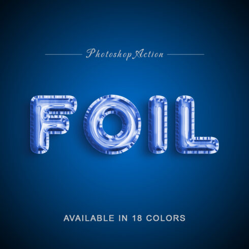 Foil Balloon - Photoshop Action cover image.