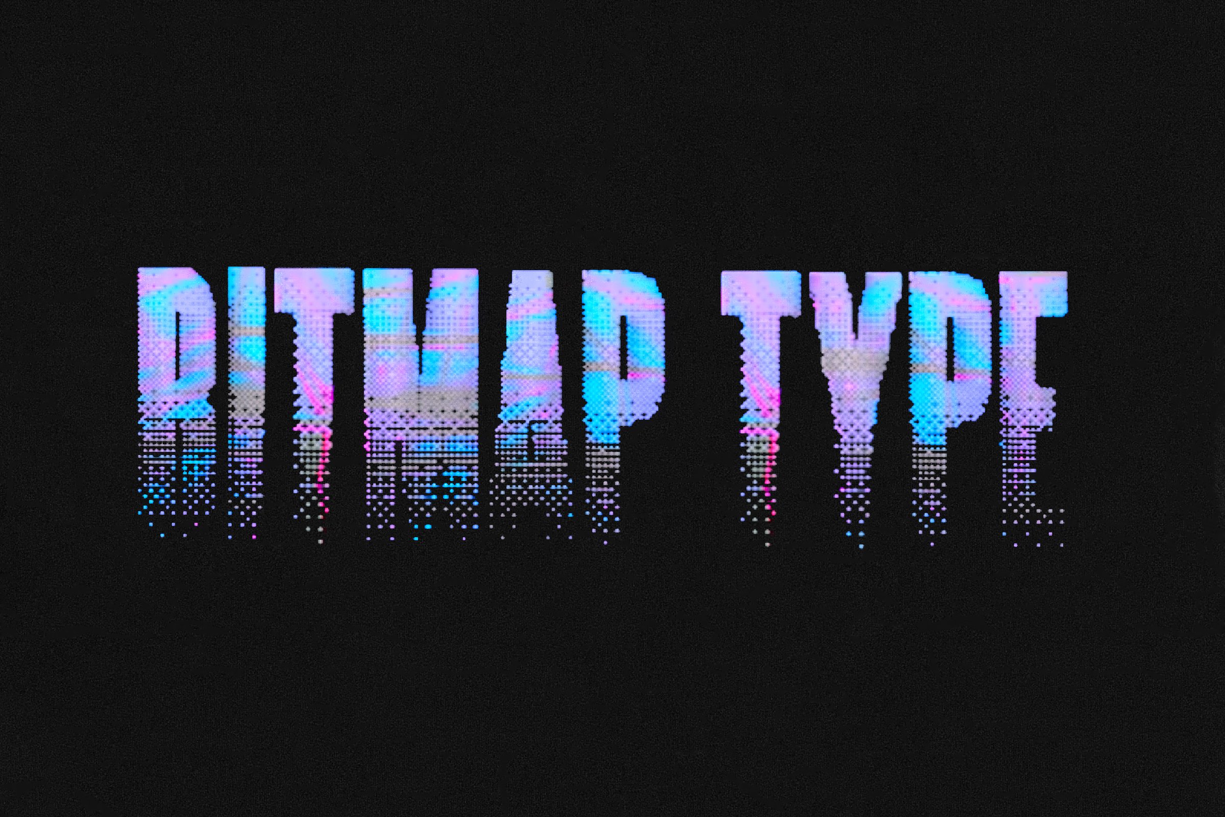 BITMAP TYPE - RETRO VHS TYPEFACE cover image.