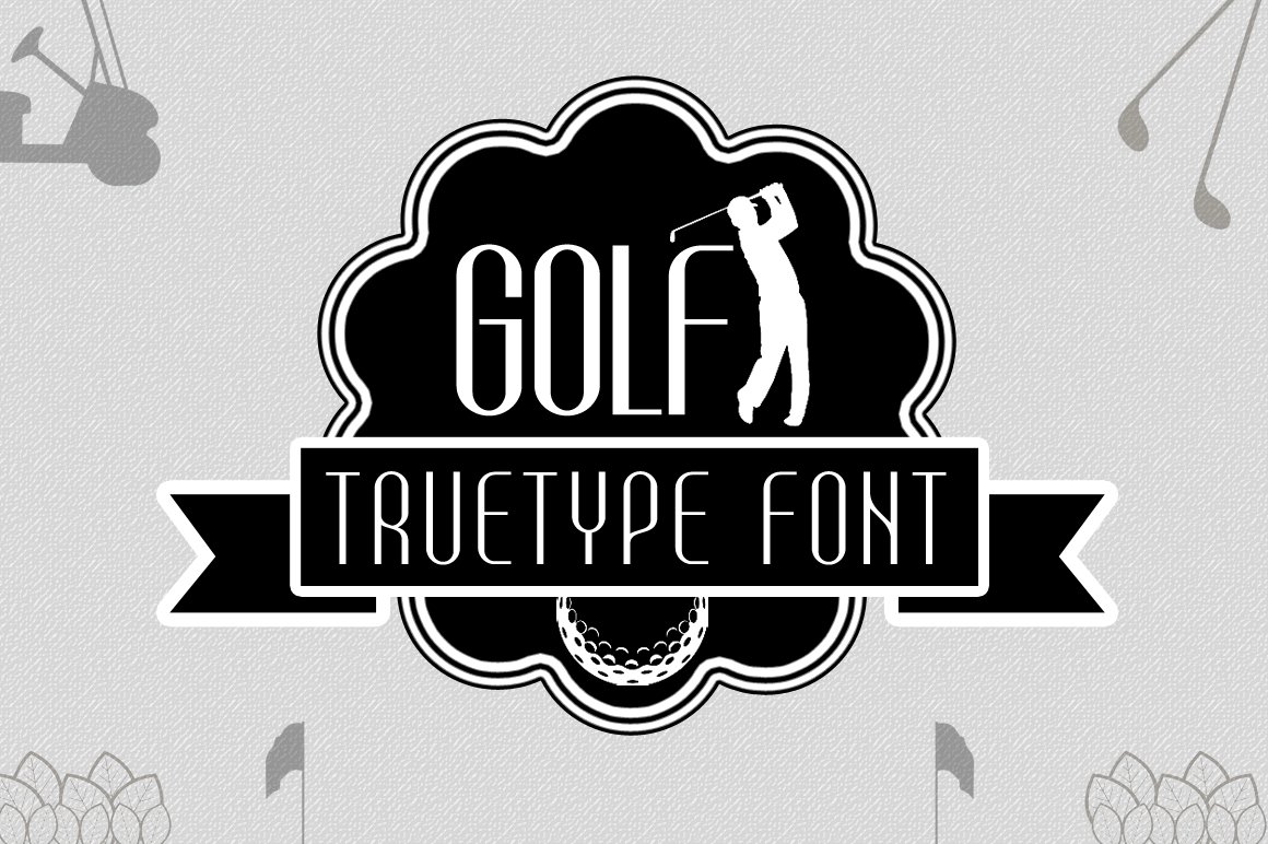 Golf TrueType Font cover image.