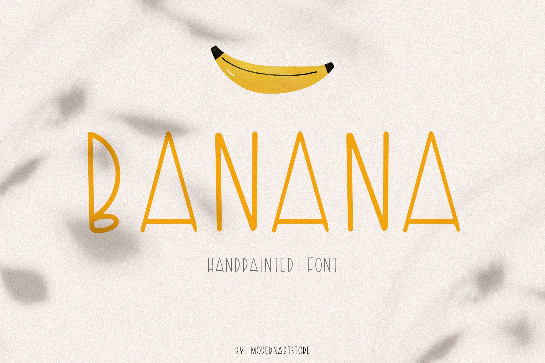 BANANA - Handwritten Font cover image.