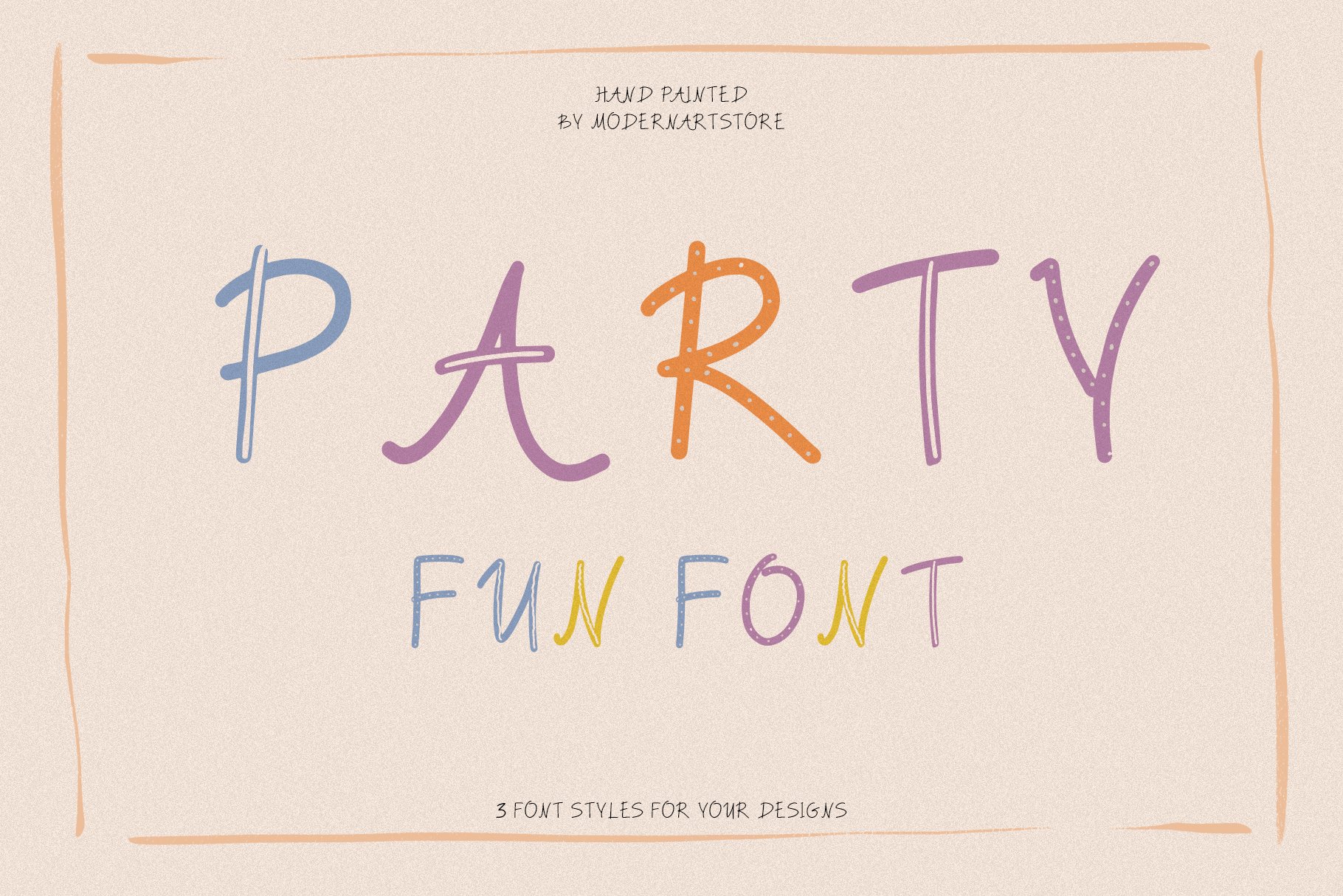 FUN PARTY - Handwritten Font cover image.