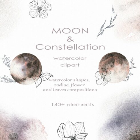 Watercolor Moon & Constellation cover image.