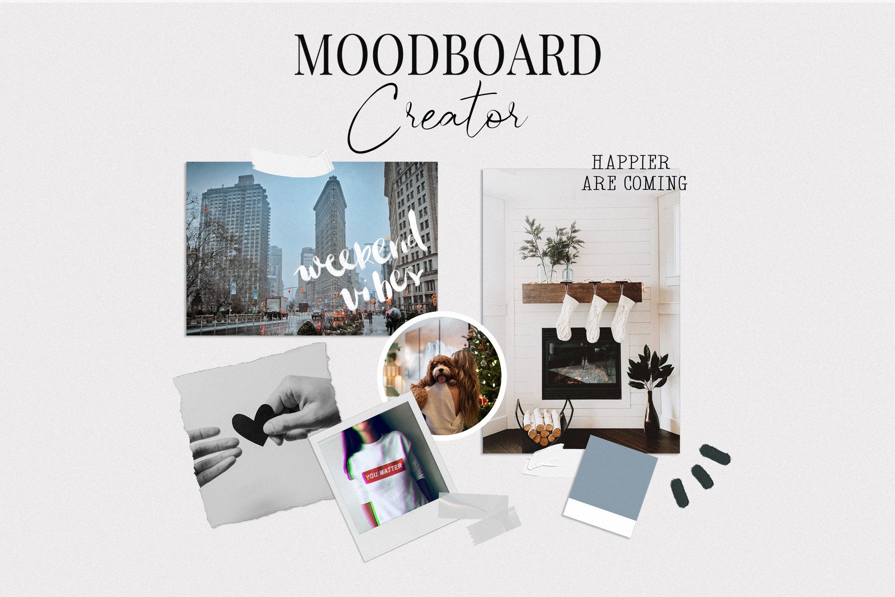 Mood board Scene creator kit cover image.