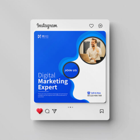 Creative marketing agency corporate business Instagram social media post banner cover image.