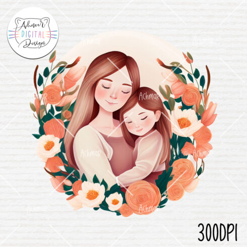 Mother's Day Clip Art, Mom and Daughter, Mothers day cover image.