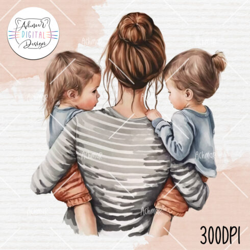 Mother's Day gift watercolor design cover image.