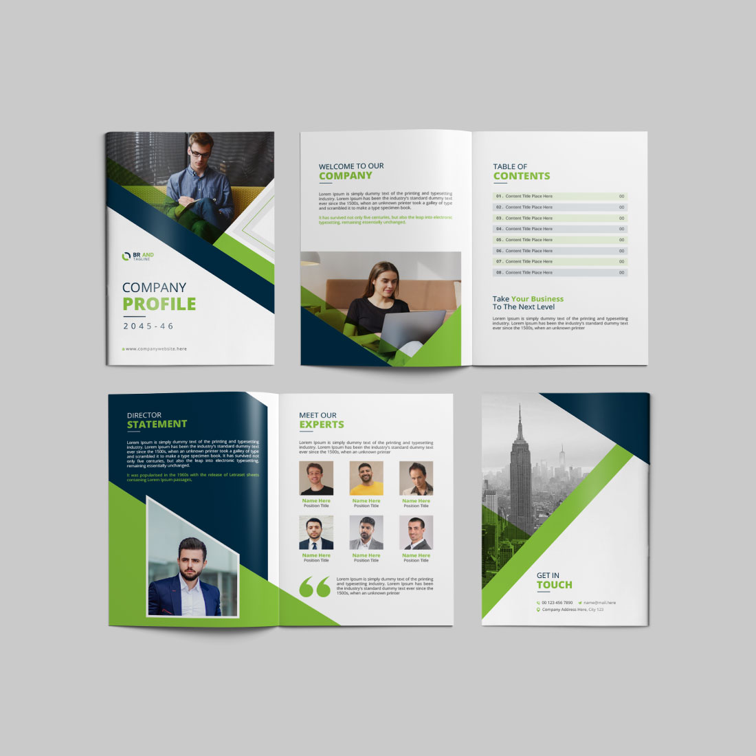 Bifold Brochure Design Template cover image.