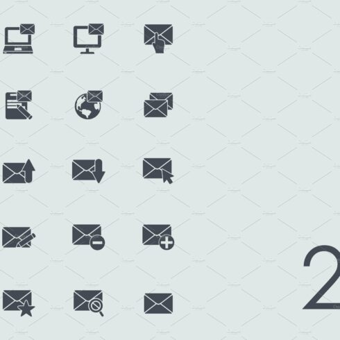 E-mail icons cover image.
