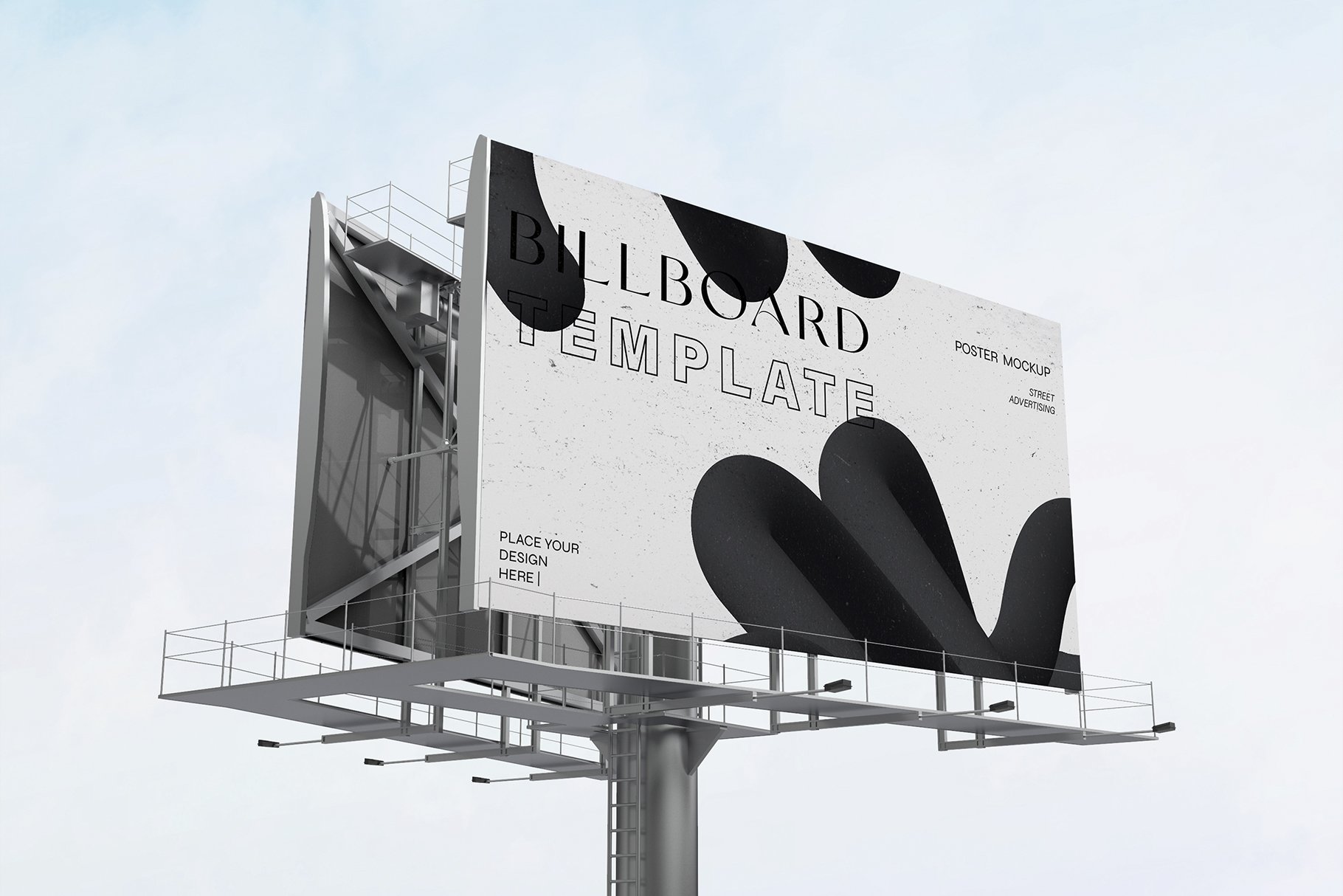 3d Advertising Billboard Mockup cover image.