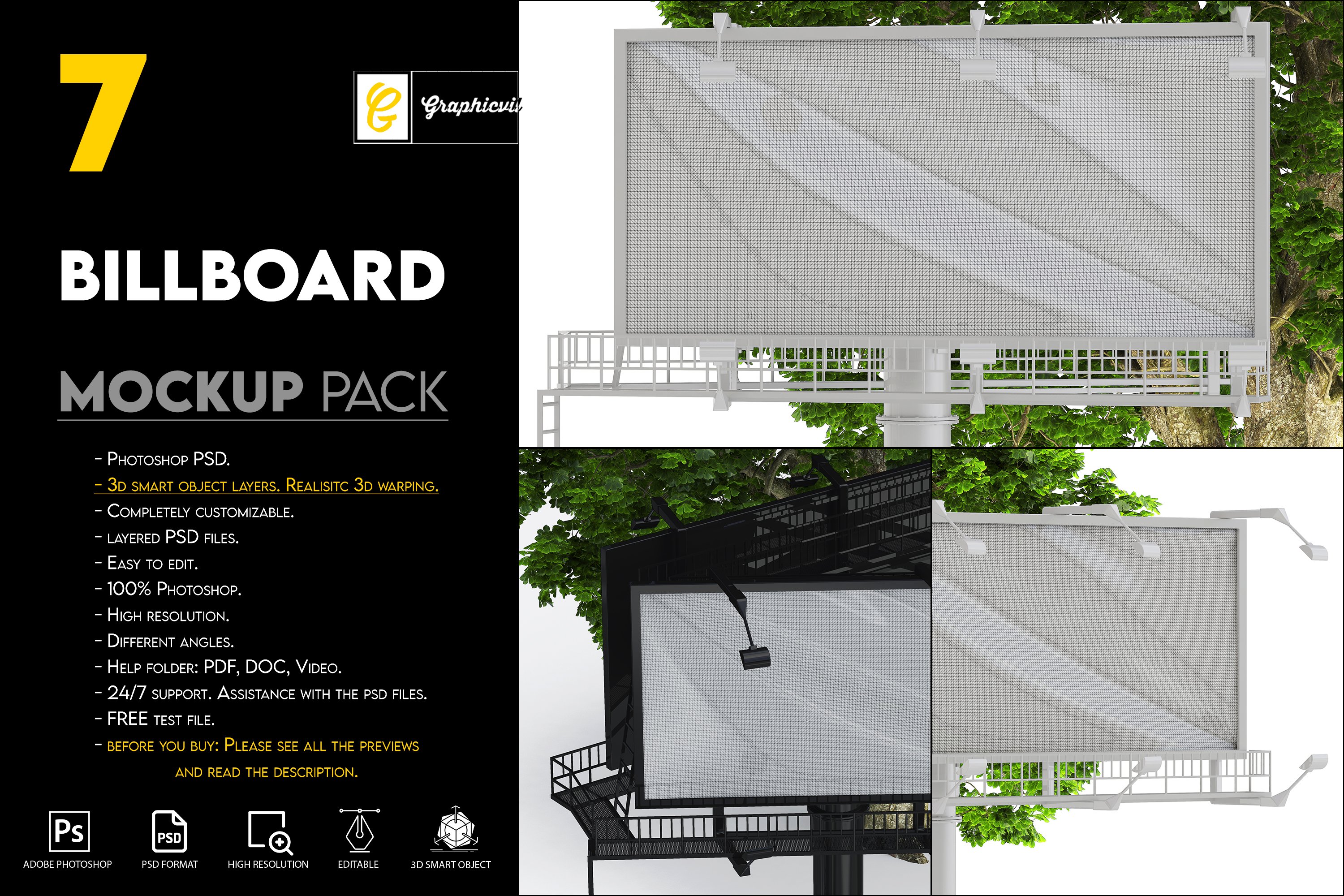 Billboard Mockup preview image.