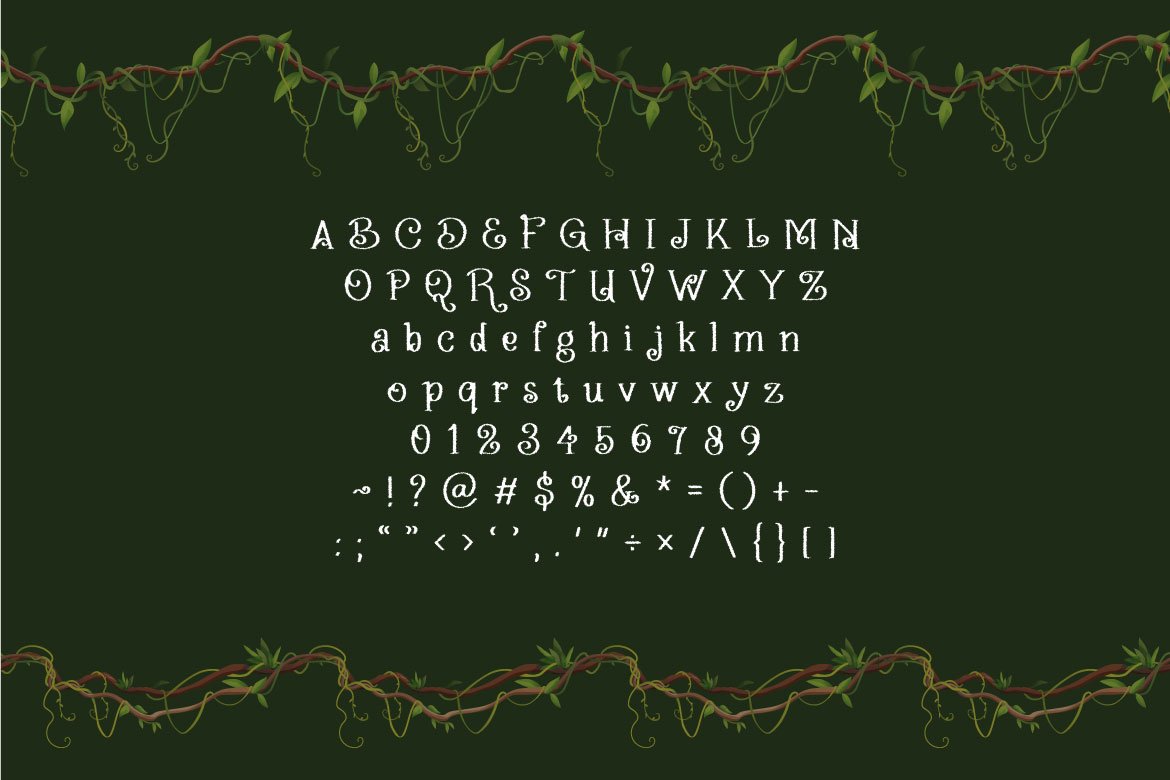 Floryn - Decorative Fantasy Font preview image.