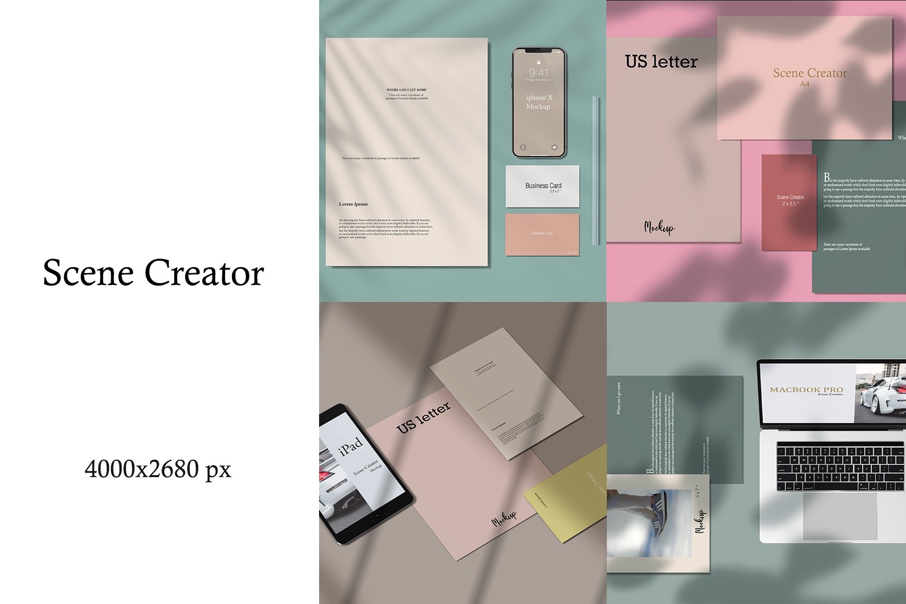 Scene Creator - Mockups Kit cover image.