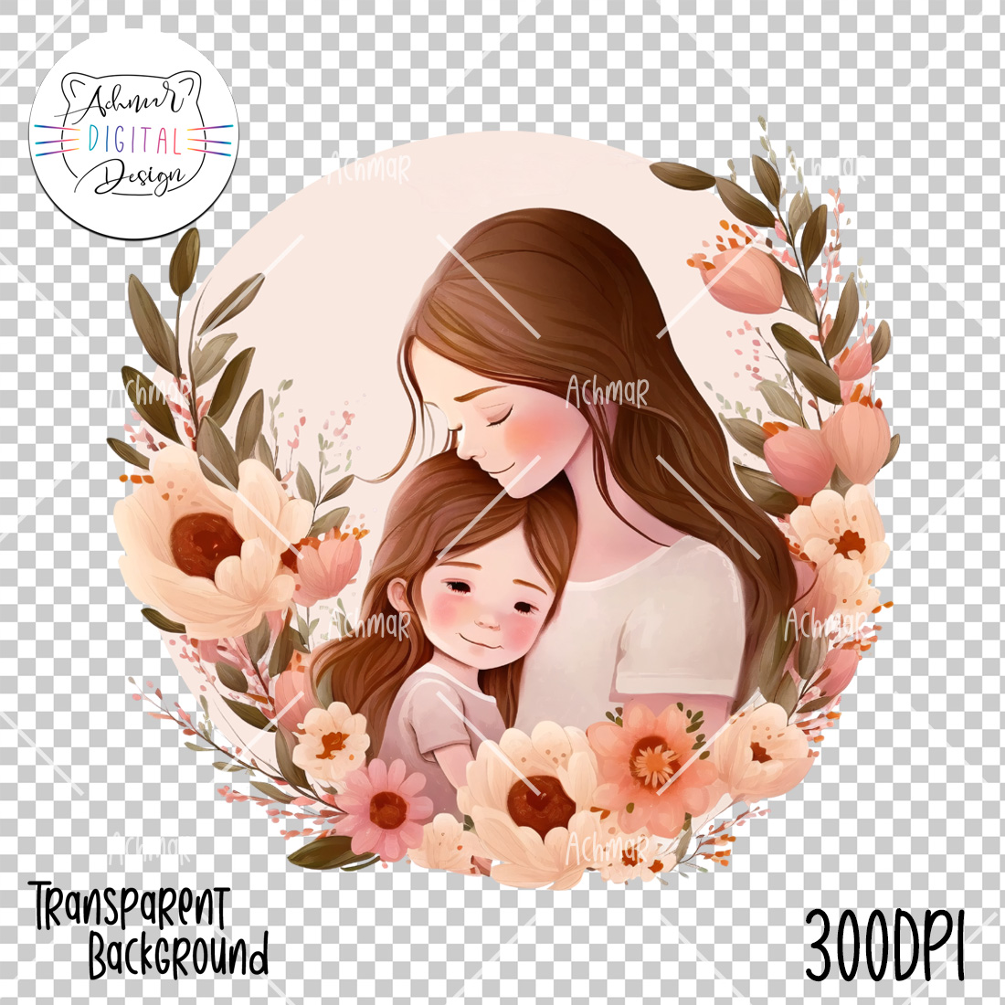 Mother's Day Clipart preview image.