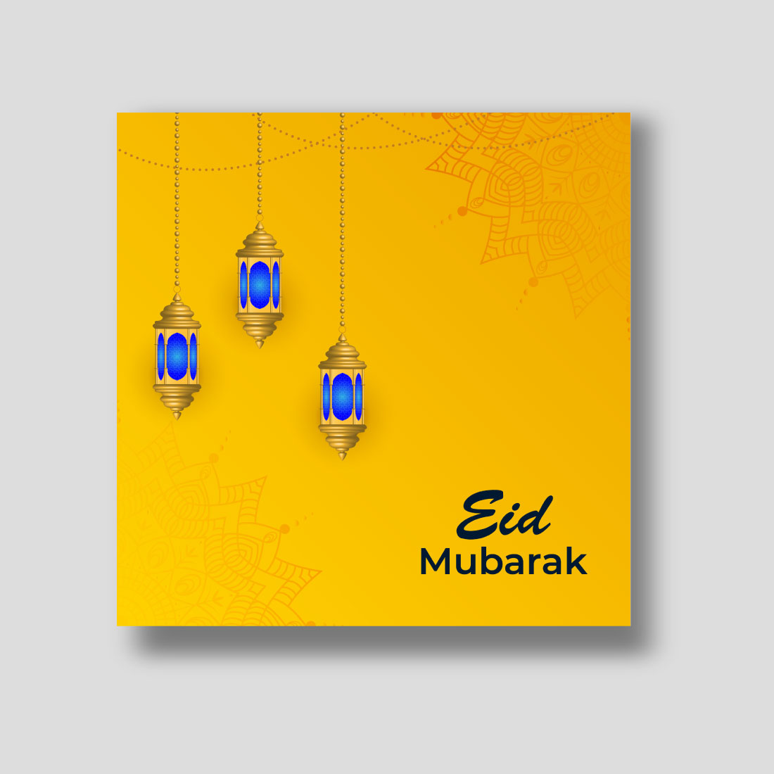 Eid Mubarak Social Media Design preview image.