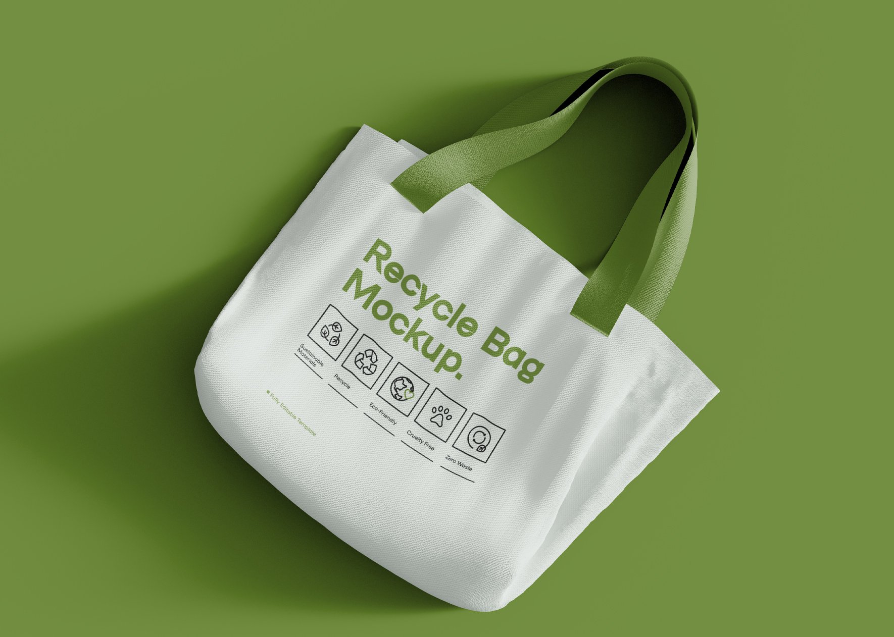 Top View Shopper Eco Bags Mockup cover image.