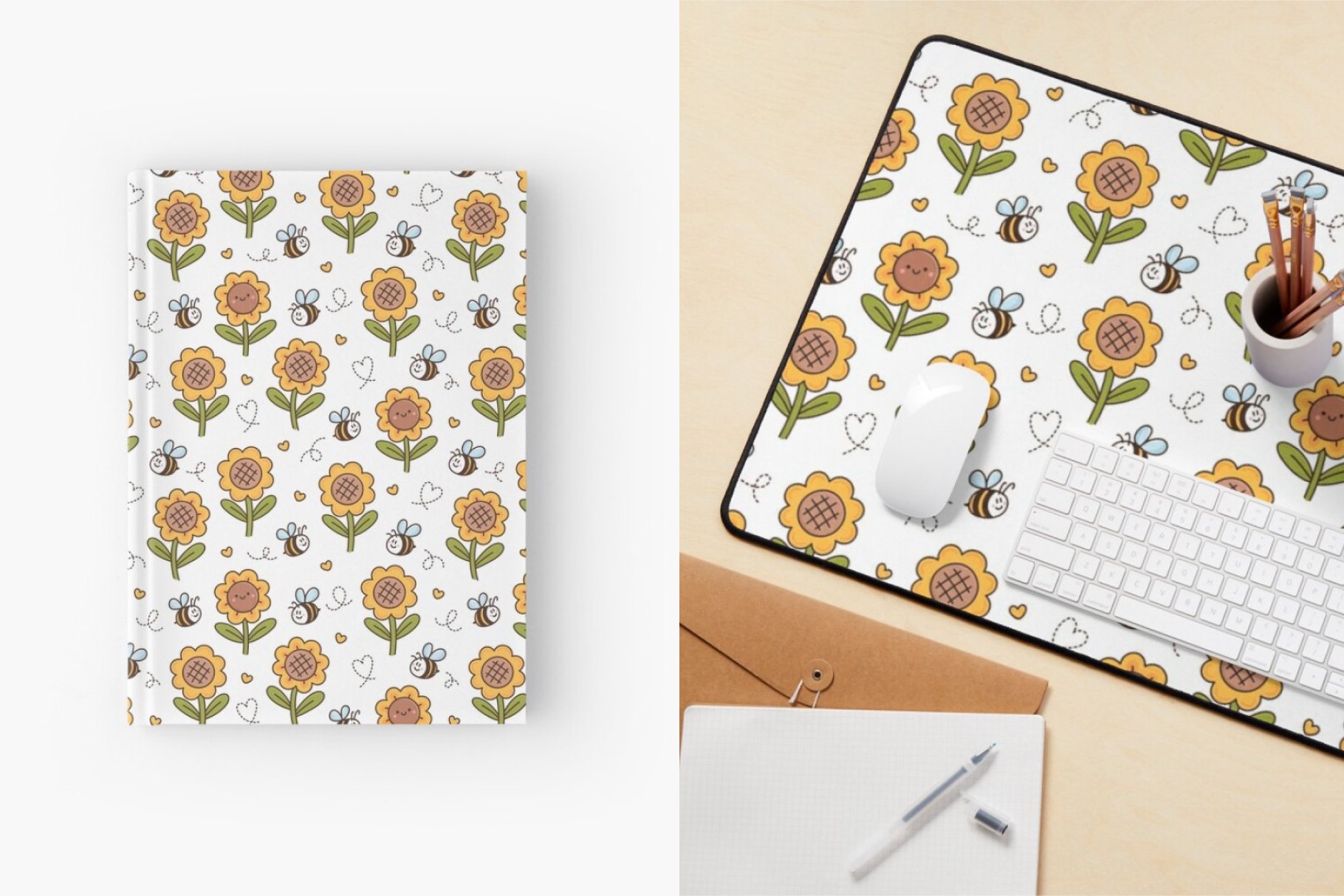 Honey bee patterns preview image.