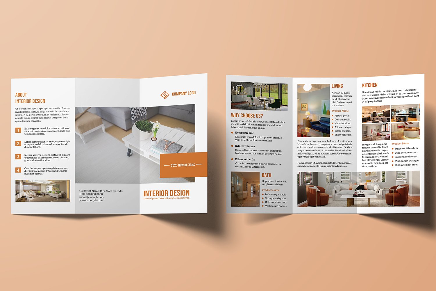 Trifold Interior Brochure preview image.