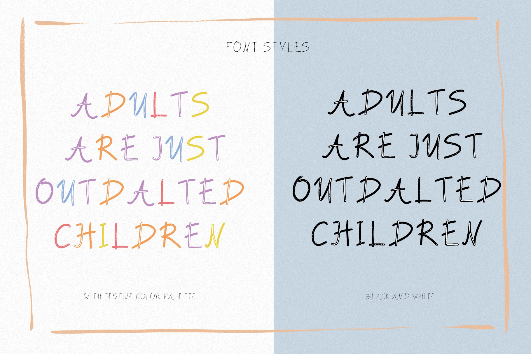 FUN PARTY - Handwritten Font preview image.