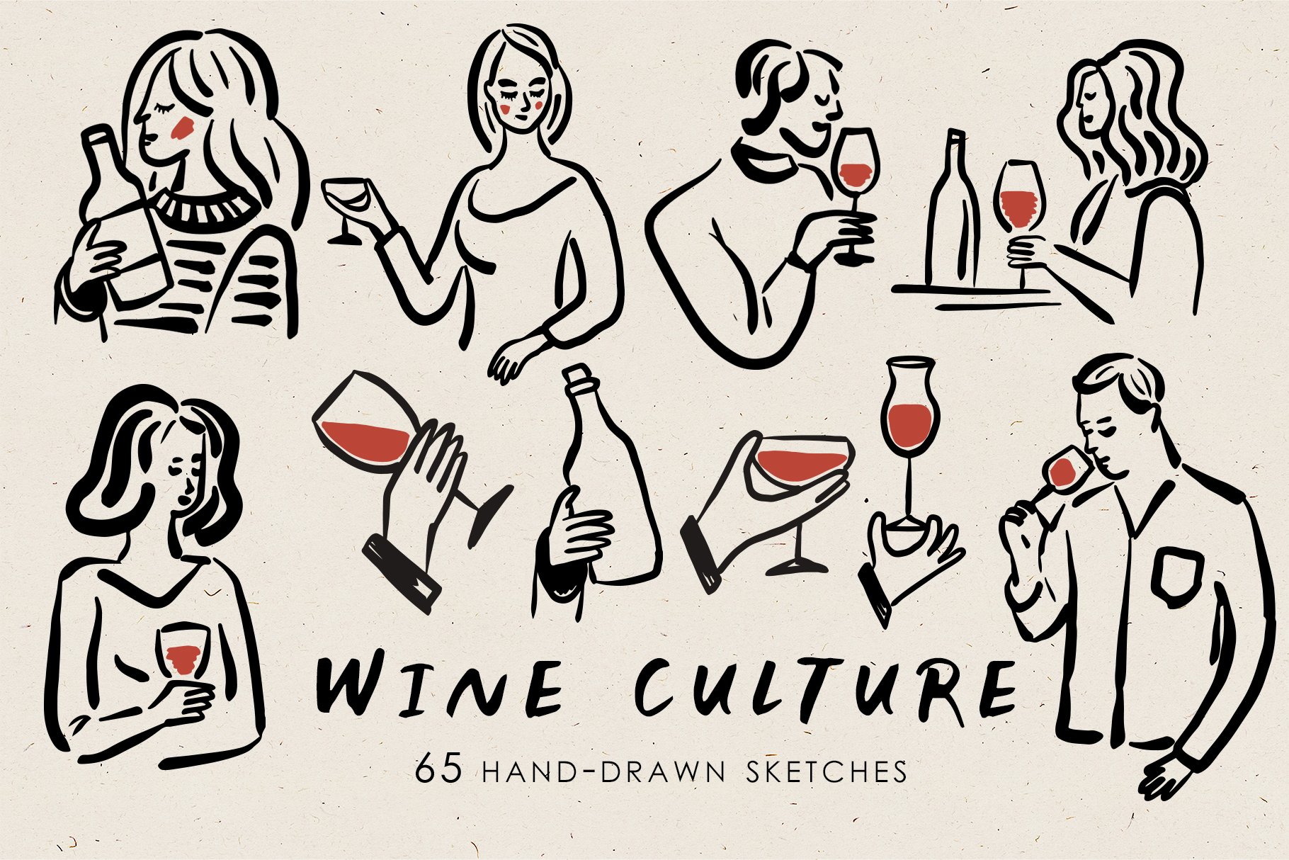 Wine Culture Clipart cover image.