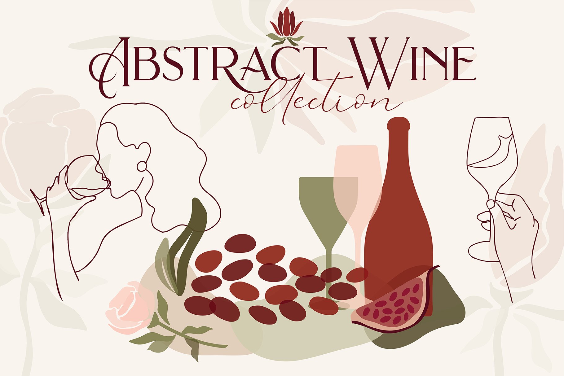 Abstract Wine Collection. BONUS! cover image.