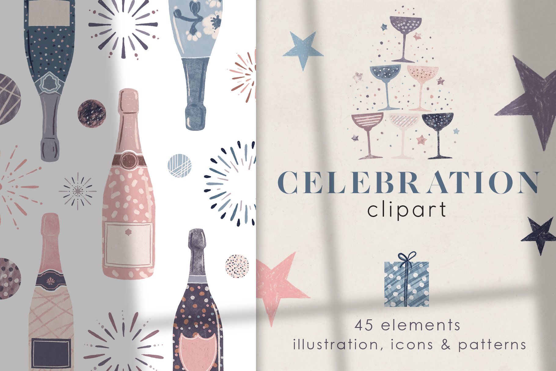 Champagne Celebration Clipart cover image.
