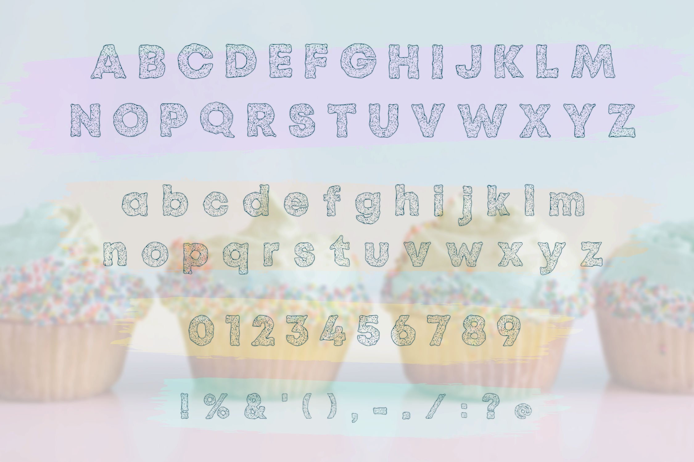 Fairy Sprinkles Font preview image.