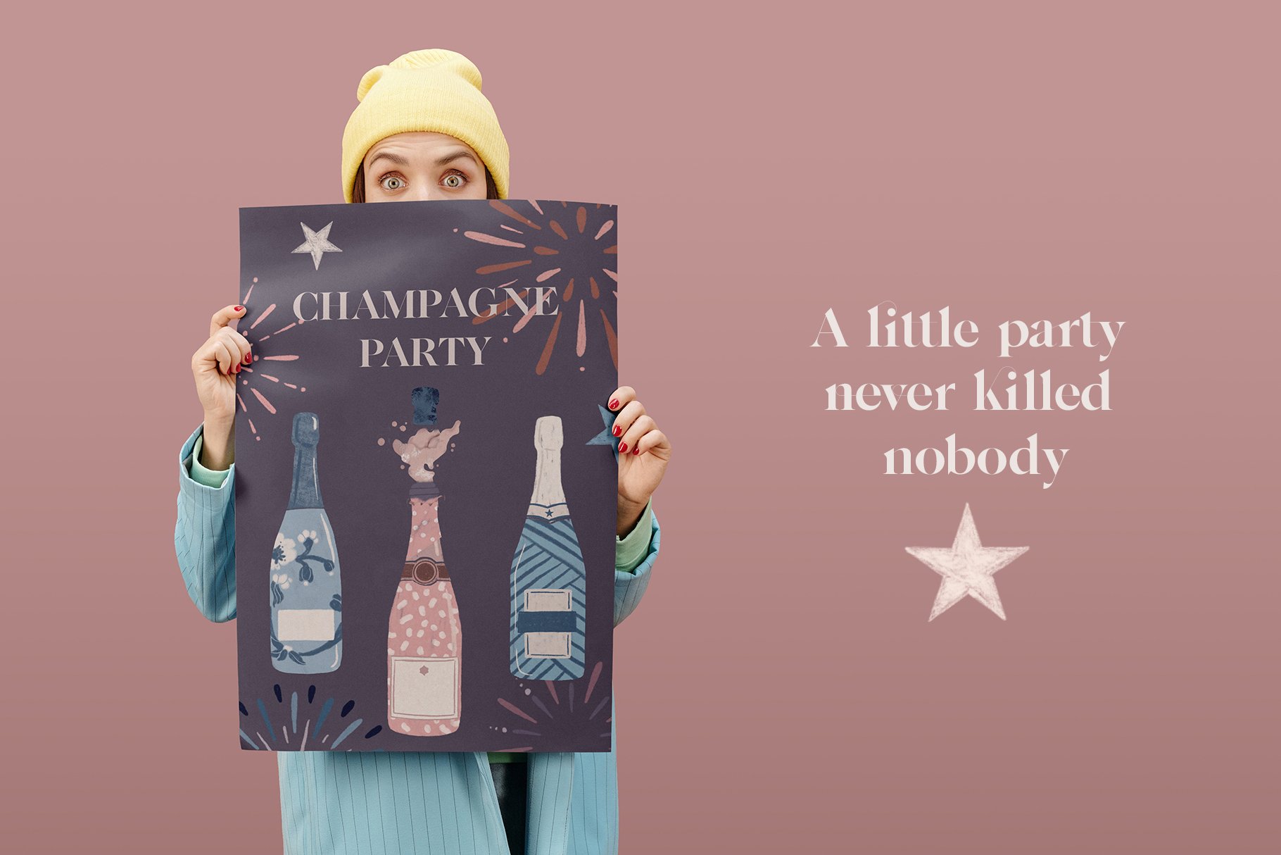 Champagne Celebration Clipart preview image.