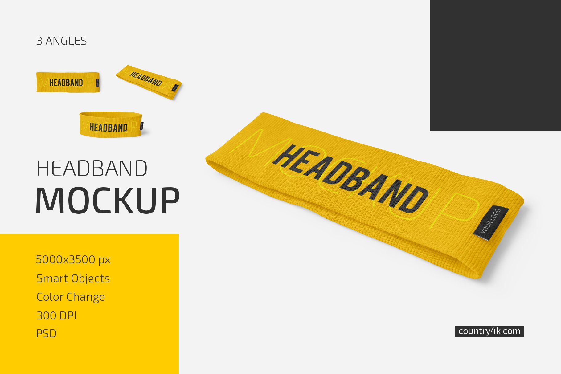 Headband Mockup Set cover image.