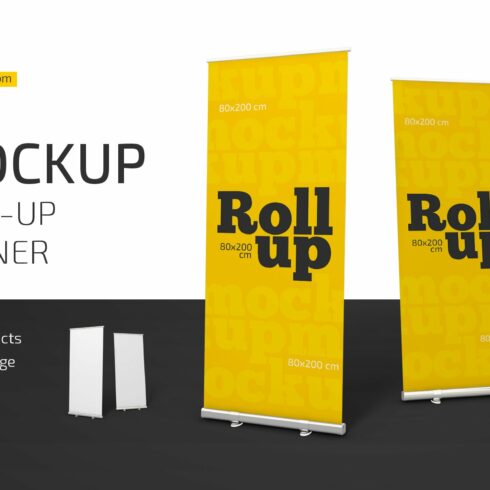 Roll-Up Banner Mockup cover image.