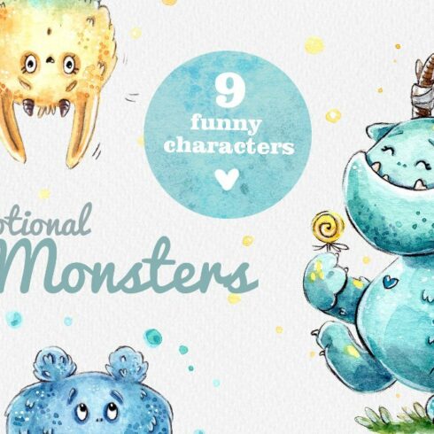 Emotional Monsters - 9 characters cover image.