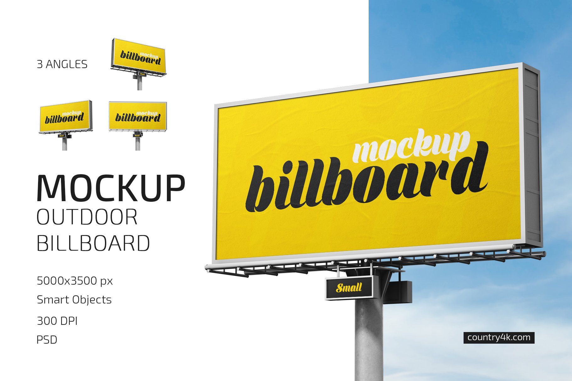 Outdoor Billboard Mockup Set cover image.