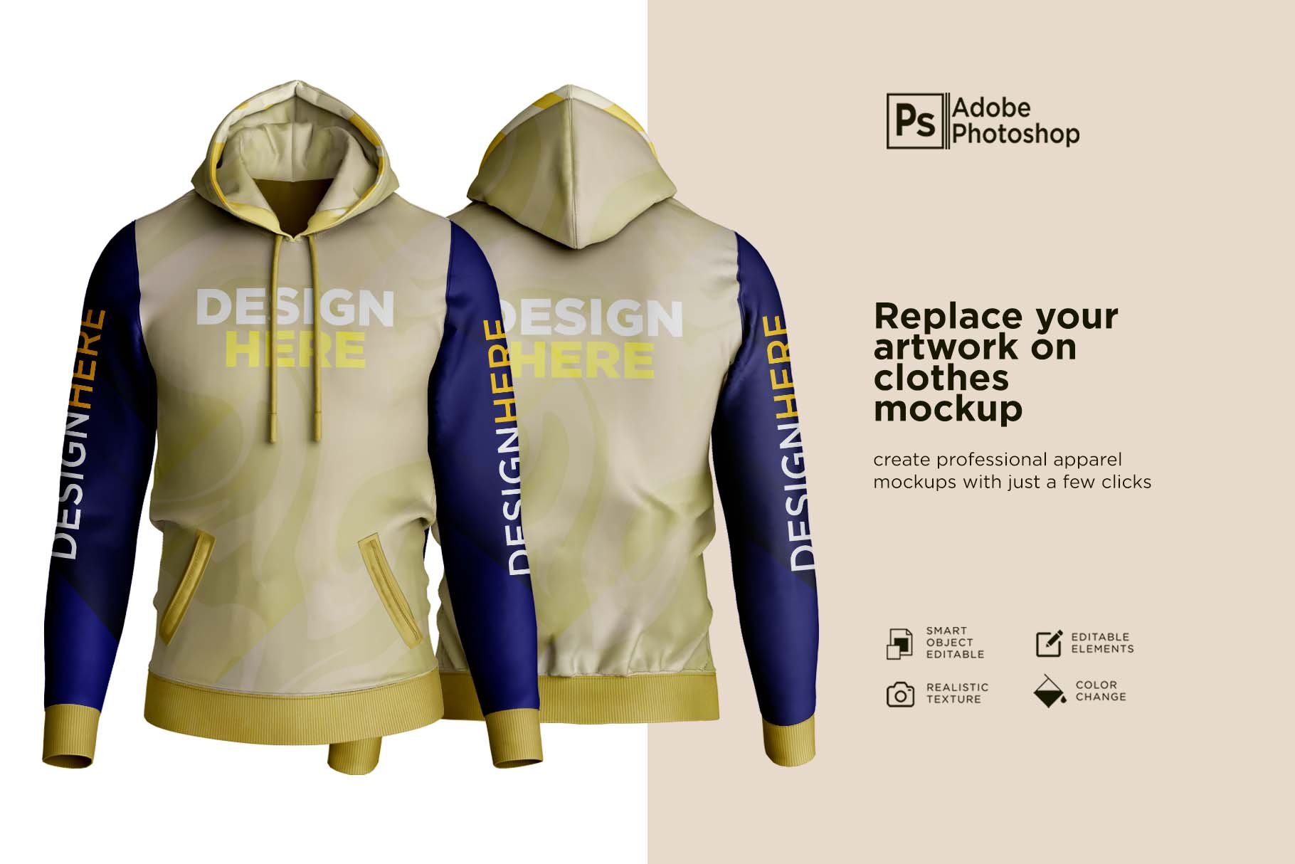 Hoodie Jumper Mockup preview image.