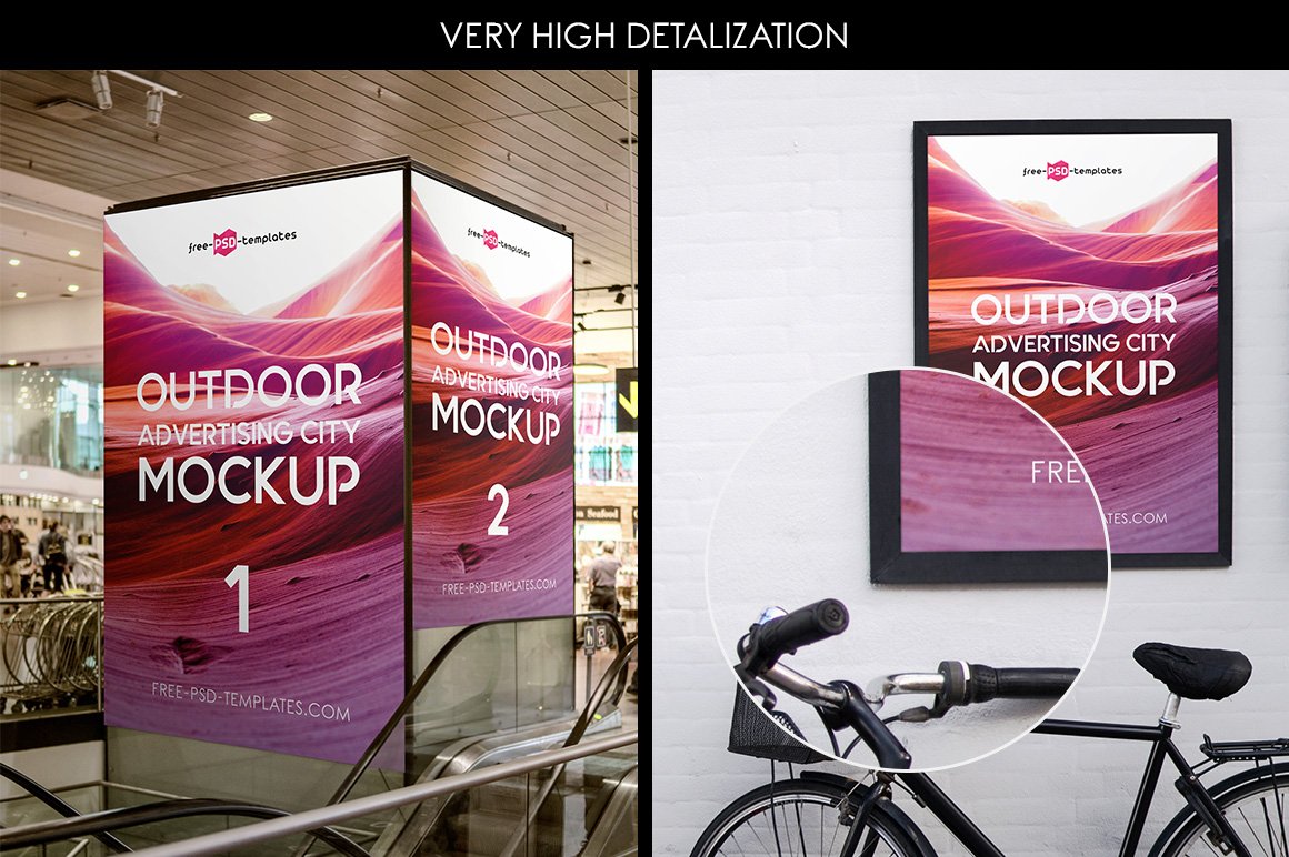 Outdoor Advertising City Mock-Up V1 preview image.