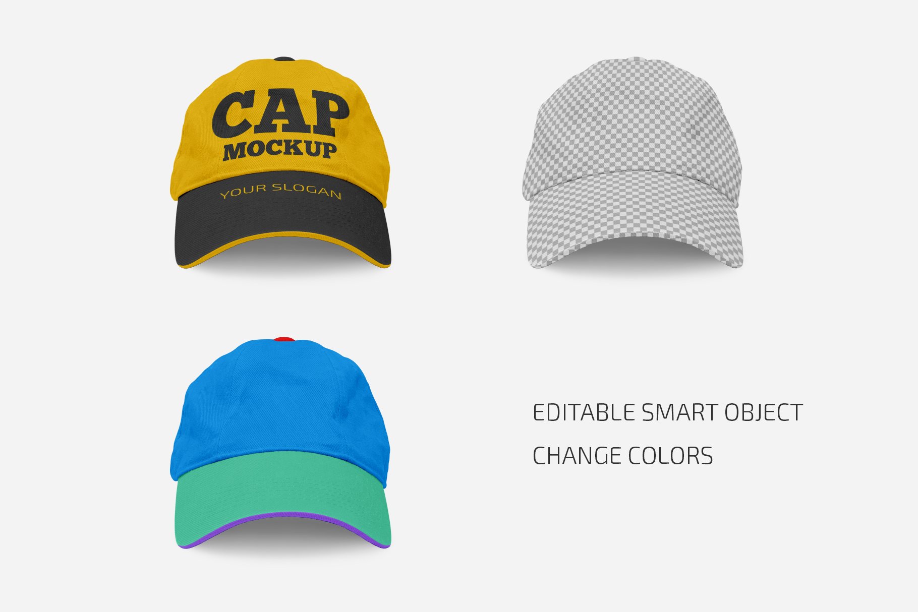 Cap Mockup Set preview image.