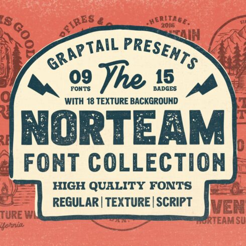 Norteam | Font Collection cover image.