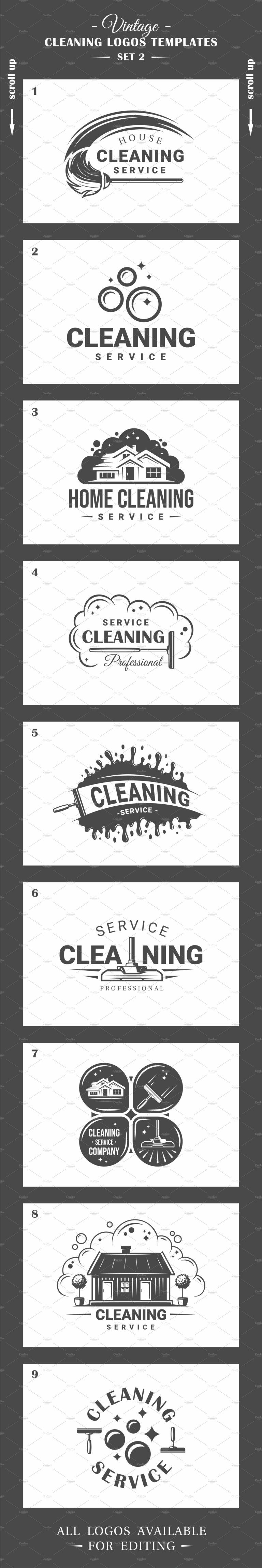 18 Cleaner Service Logos Templates – MasterBundles