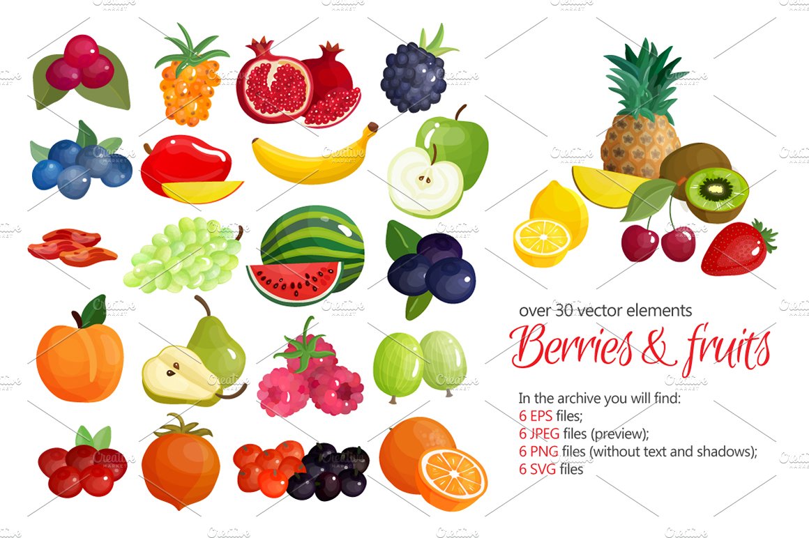 Fruits & Berries Set cover image.