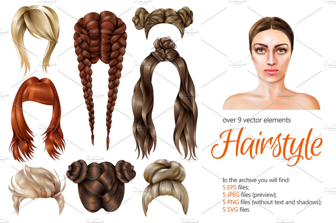 Female Hairstyle Set cover image.