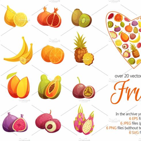 Fruits Cartoon Set cover image.