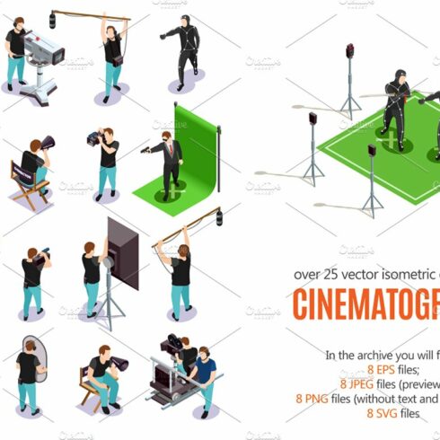 Cinematograph Isometric Set cover image.