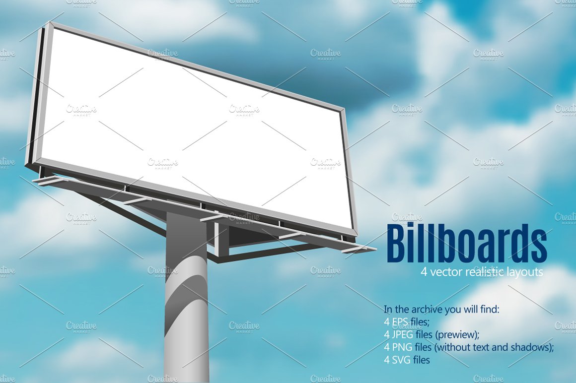 Realistic Billboard Set cover image.